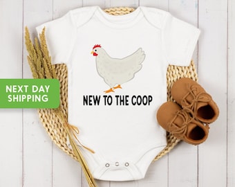 Funny Farm Onesie®, Chicken Onesie®, Chicken Baby Gift, Funny Chicken Onesie®, Cute Farm Onesie®, Funny Farm Baby Gift, Farming Baby Gift