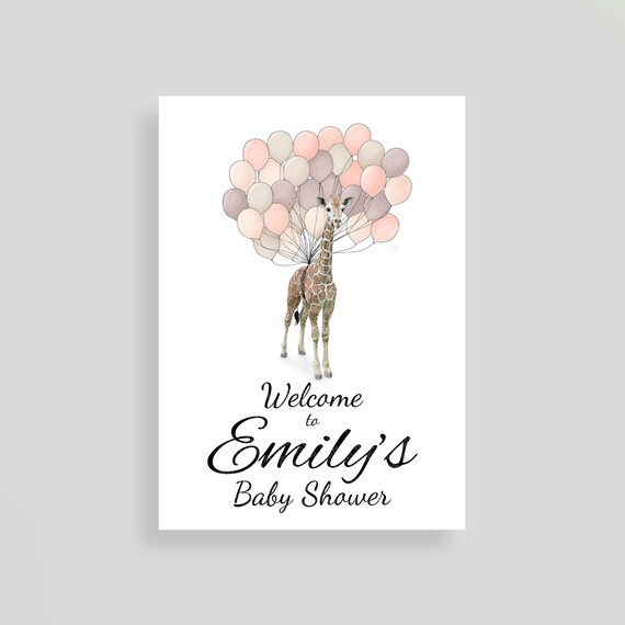 Personalised Boho Baby Shower Sign Custom Poster for Etsy