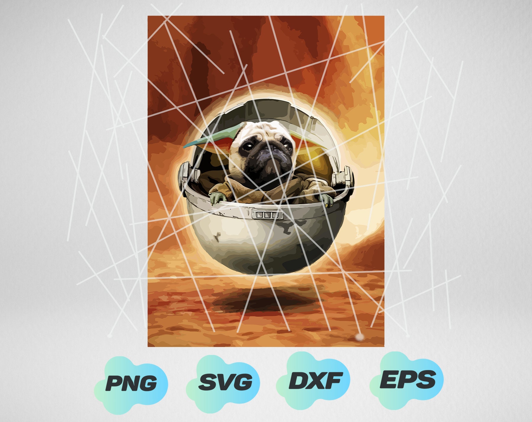 Mops Png Baby Yoda Png Star Wars Png Hund Png Hund Shirt Etsy