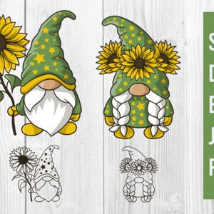 Free Free 334 Sunflower Gnome Svg SVG PNG EPS DXF File
