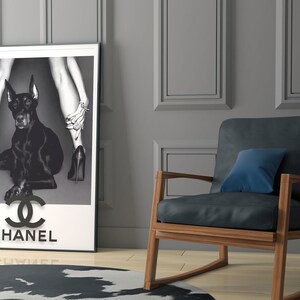 Set of 6 Luxury Fashion Print, Luxury Fashion Posters, Designer Wall Art, Luxury Art for Room, Black & White Luxury Fashion Poster image 4