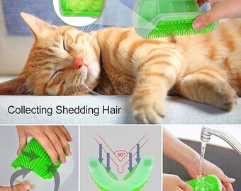 Cat Scratcher Massager, Hair Removal Comb, and Brush for Cats and Dogs, Ideal for Royal Canin Care and Accessories