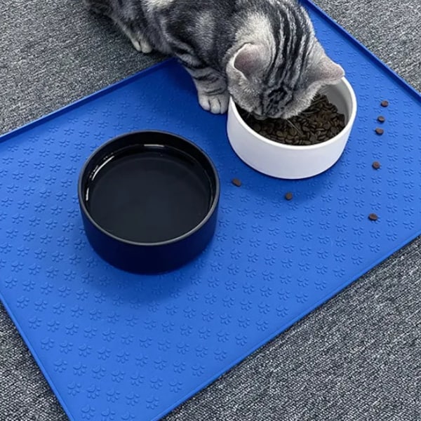 Silicone pet placemat for bowls