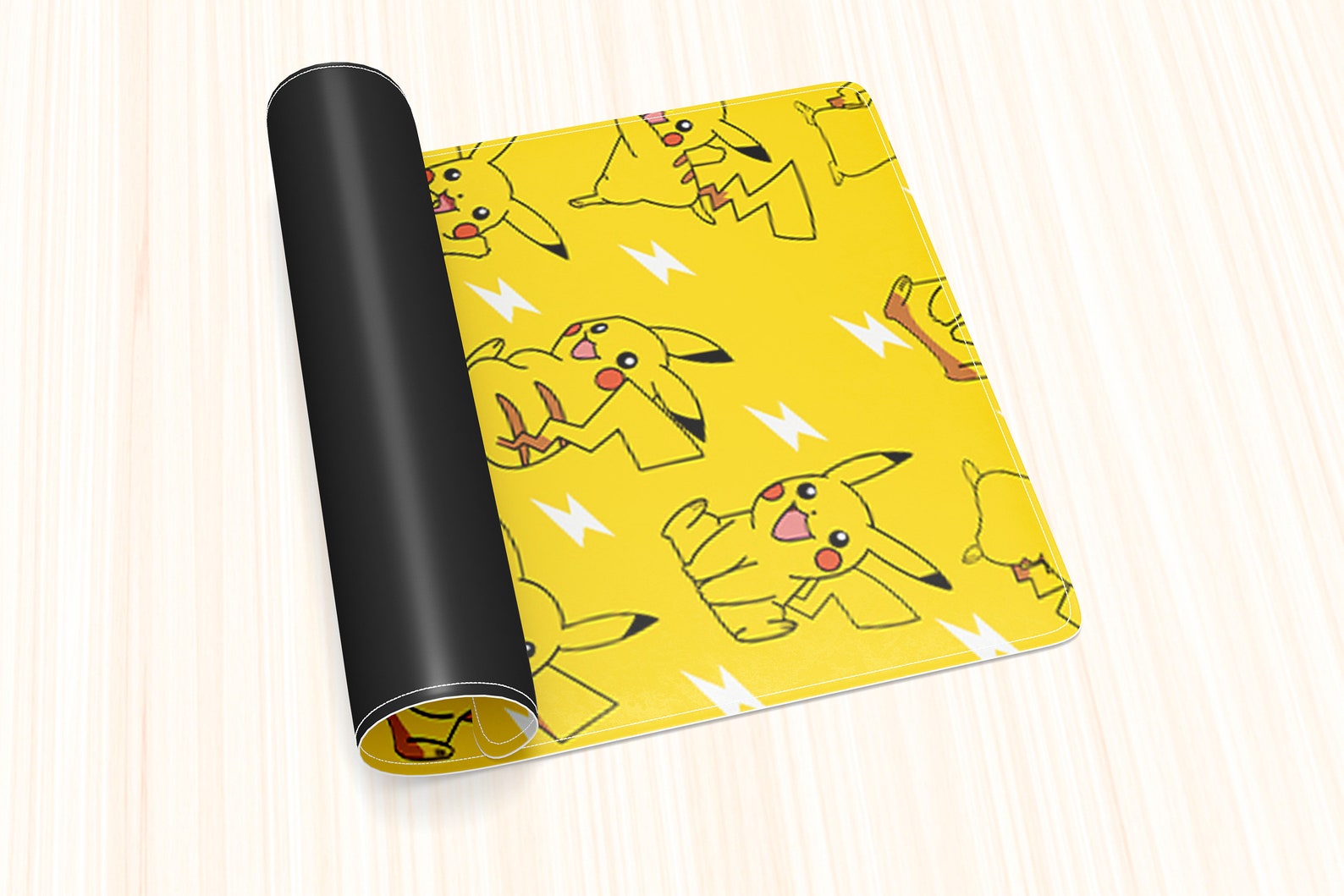 Kawaii Pikachu Desk Mat Kawaii Desk Mat Desk Decor Pokemon Etsy