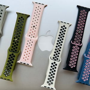 Cinturino in silicone per Apple Watch: compatibile con Apple Watch 9,8,7, Ultra SE - varie misure (38 mm, 40 mm, 41 mm, 42 mm, 44 mm, 45 mm), regalo di Natale