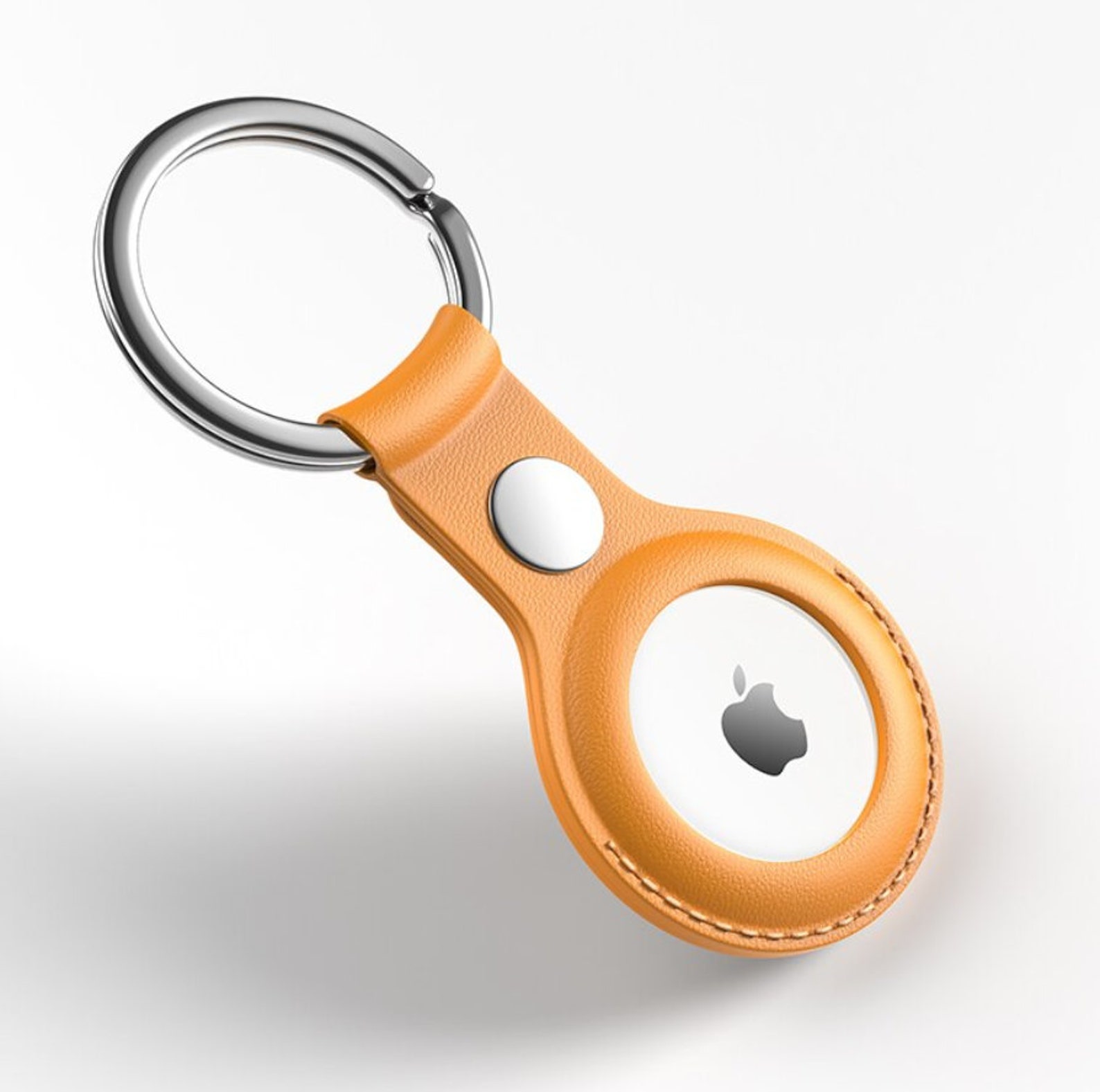 For Apple AirTag Leather Case Protective Cover Key Ring Etsy