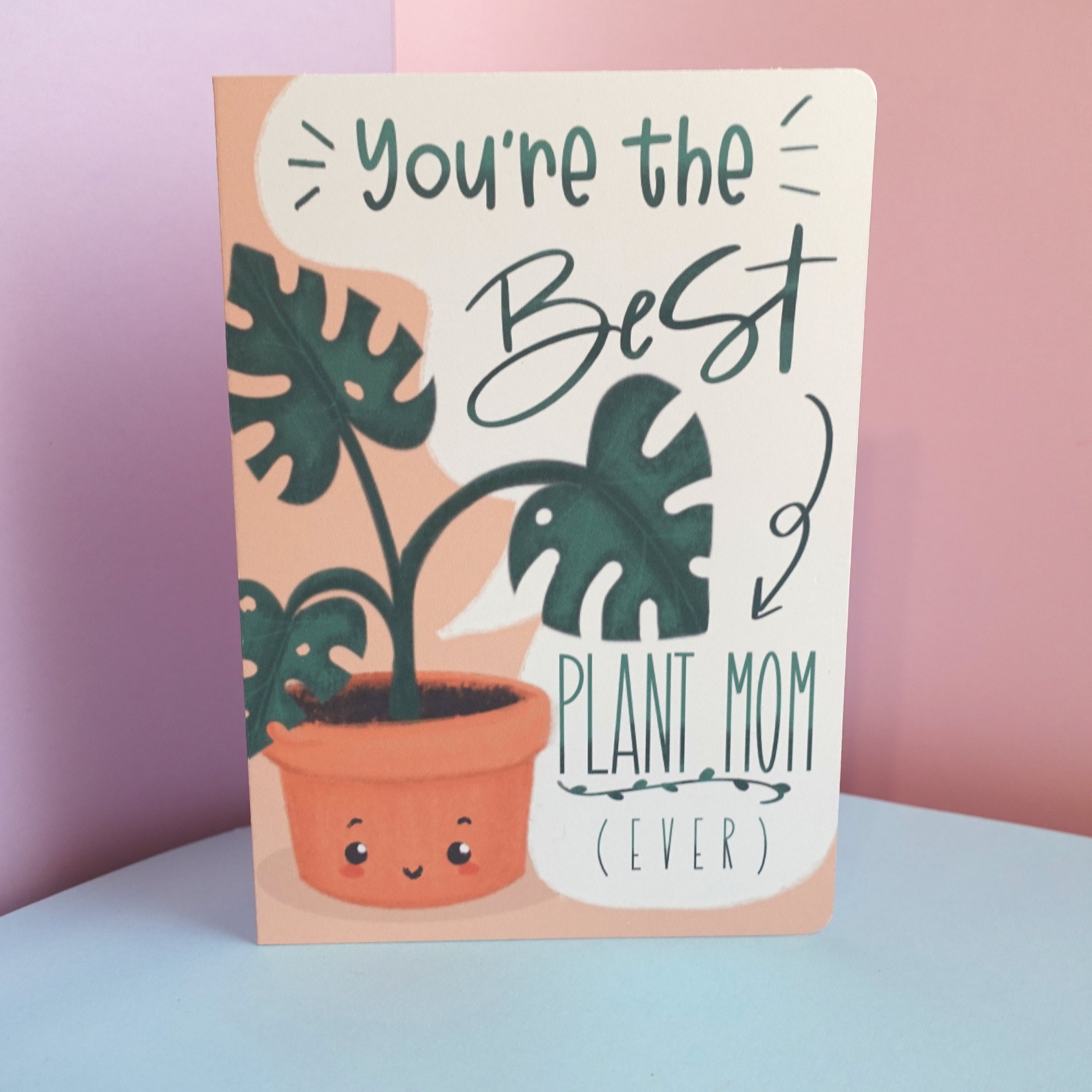Mother's Day Card You're The Best Plant Mom Plant Etsy