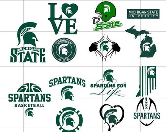 Michigan State Logo Etsy Michigan State Logo Etsy