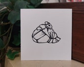 Netsuke Print - Rat in a Bag
