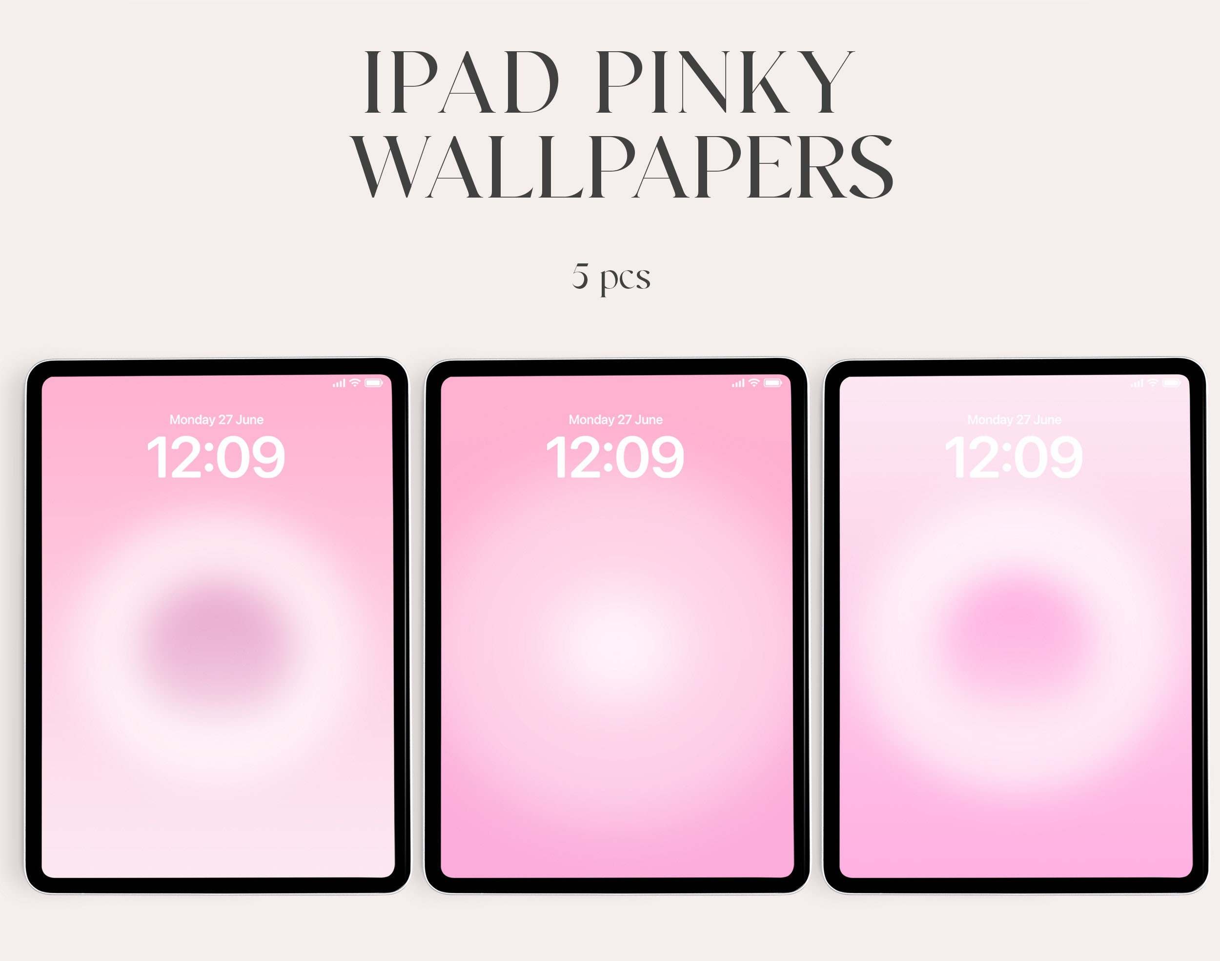 Aura iPad Wallpaper Background, Aesthetic Gradient Wallpaper, Instant Download, abstract wallpaper, tablet, ipad pro, ipad air, pink, Trendy