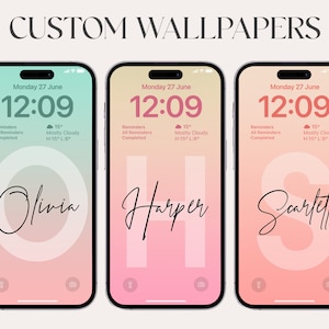 sfondo iphone, alta risoluzione, download immediato, monogramma, iphone 15 pro max, Samsung NOTE, personalizzazione, sfondi con nome personalizzato