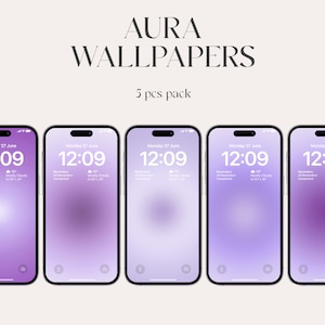 Purple Aura iPhone wallpapers, aesthetic gradient wallpapers, iOS 16, Aesthetic Wallpaper, iPhone 14 pro max, lockscreen, minimal, abstract