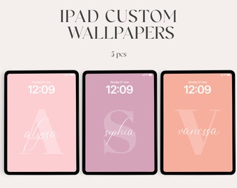 カスタム初期 iPad 壁紙、タブレット iOS 16 背景 (デジタルダウンロード)