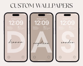 Custom wallpaper, high resolution, iOS, Aesthetic Wallpaper, Digital Download, iphone 11 pro, Samsung, personalization, beige wallpapers