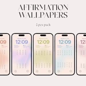 Affirmation wallpaper, high resolution, iOS 16 , Samsung Wallpaper, Digital Download, Breathe, Motivation, Positive Quotes, iphone 15 pro