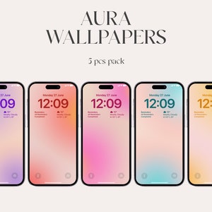 Gradient wallpaper, high resolution, iOS 16 , Aura Wallpaper iPhone, Digital Download, Affirmation, Minimal wallpaper, lockscreen, iphone 16