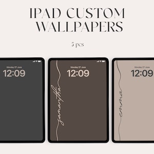 Custom ipad wallpaper, high resolution, iOS 16, Aesthetic Wallpaper, Digital Download, initial, tablet wallpaper, aesthetic, personalization