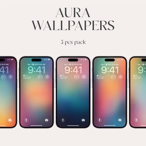 Gradient iPhone Wallpapers Pack - Minimalist Abstract Backgrounds - 4k Phone Screen Set