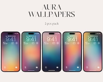 Gradient iPhone Wallpapers Pack - Minimalist Abstract Backgrounds - 4k Phone Screen Set