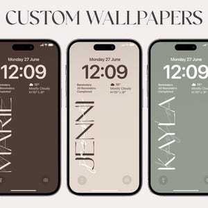 Beige Tapete, hohe Auflösung, Aesthetic Wallpaper, Digital Download, iphone 14 pro max, Personalisierung, ios 16