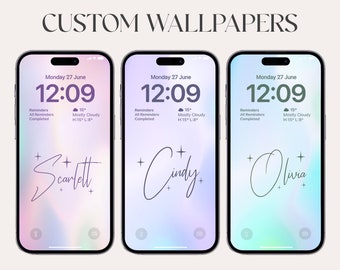 Custom wallpaper, high resolution, iOS, Aesthetic Wallpaper, Digital Download, Affirmations, iphone 14 pro, Samsung NOTE, personalization