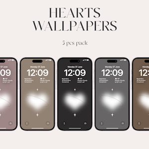 Dark hearts wallpapers, gradient wallpapers, iOS 16, Aesthetic Wallpaper, iPhone 14 pro, lockscreen, minimal, affirmation wallpapers, y2k