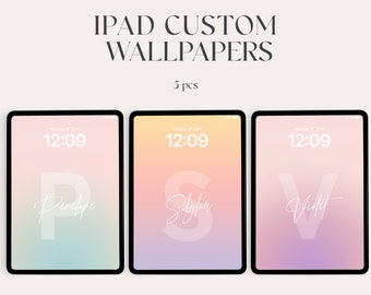 Fondo de pantalla inicial personalizado para iPad o tableta (descarga digital)