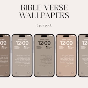 Achtergrond bijbelvers: christelijke iOS 17-telefoonachtergronden (digitale download)
