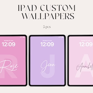 ipad wallpaper, high resolution, iOS, Aesthetic Background for tablet, Digital Download, initials, personalization, Minimalist Wallpapers
