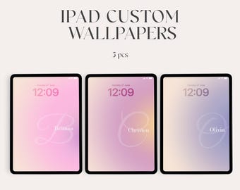 Fondo de pantalla inicial personalizado para iPad o tableta (descarga digital)
