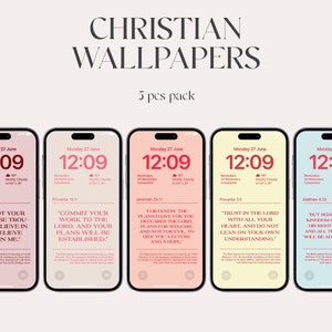 Christelijk behang, hoge resolutie, iOS 16, Bijbelbehang iPhone, Digitale download, Affirmatie, Motivatie, Positieve Citaten, Iphone 14