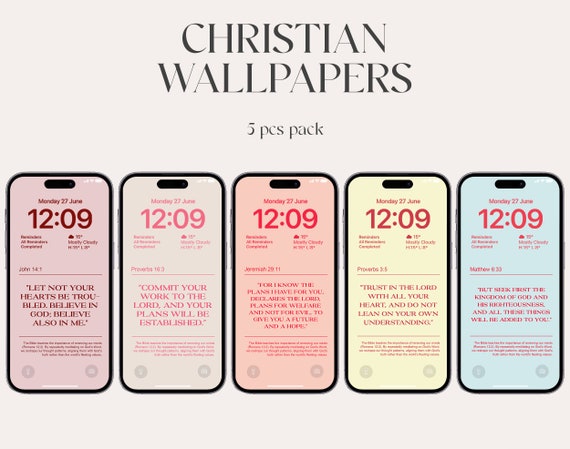 Christian Wallpaper, Bible Verse, Aesthetic Phone Backgrounds (Digital Download)