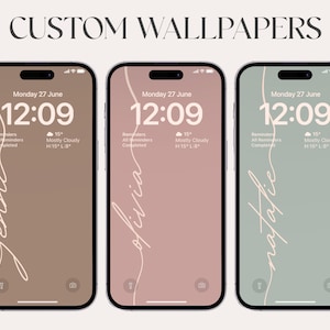 Beige Tapete, hohe Auflösung, Aesthetic Wallpaper, Digital Download, iphone 14 pro max, Personalisierung, ios 16