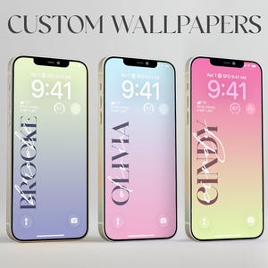 Fondo de pantalla con monograma de nombre personalizado, alta resolución (descarga digital)