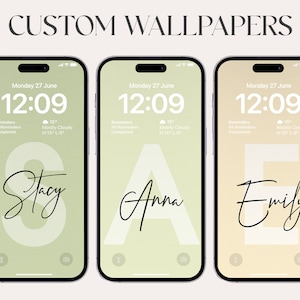 wallpaper iphone, high resolution, instant Download, monogram, iphone 13 pro max, Samsung NOTE, personalization, custom name wallpapers