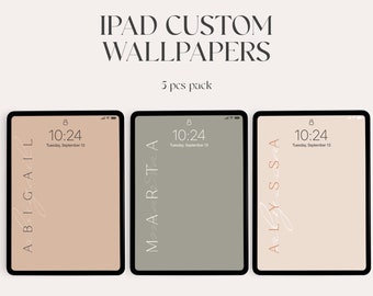 Fondo de pantalla personalizado para iPad, pantalla de bloqueo inicial (descarga digital)