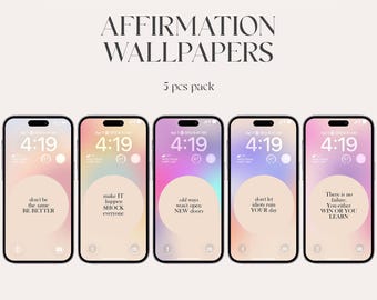 Papel de parede de afirmação para iPhone: Citação positiva iOS 26 (download digital)