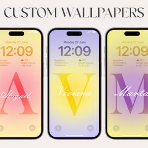 Custom wallpaper 4k | high resolution Background for iPhone & Android | Soft Pastel Lock Screen | Digital Download | iPhone 16 Pro Max