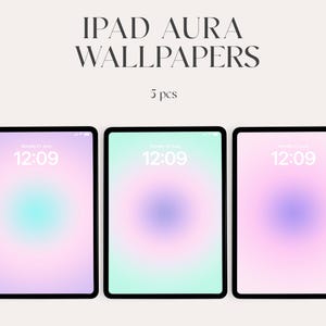 Aura iPad Wallpaper Background, Aesthetic Gradient Wallpaper, Instant Download, abstract wallpaper, tablet, ipad pro, ipad air, blur, Trendy