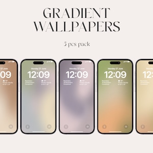 iPhone Hintergrundbilder, Farbverlauf, iOS 17, Aesthetic Wallpaper, alle iPhone Modelle, Sperrbildschirm, minimal, abstrakt körnig