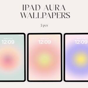 Aura iPad Wallpaper, sofortiger Download, ästhetisches Hintergrundbild, abstrakte Tapete, für Ipad Air, Ipad Air, Tablet