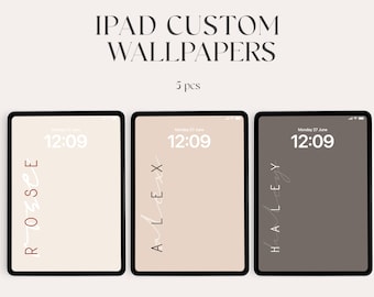 Fondo de pantalla inicial personalizado para iPad o tableta (descarga digital)