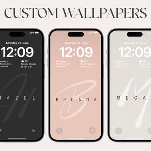 Beige Tapete, hohe Auflösung, Aesthetic Wallpaper, Digital Download, iphone 14 pro max, Personalisierung, ios 16