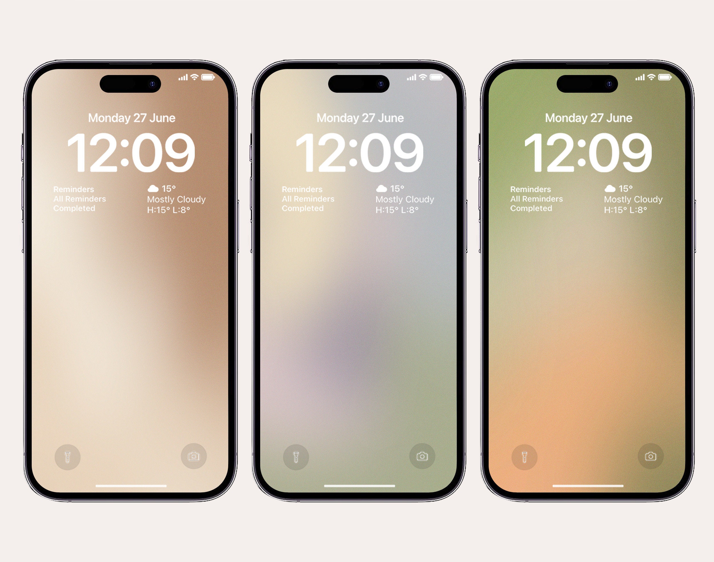 Gradient Wallpaper Set, Ios Lock Screen (digital Download) - Etsy