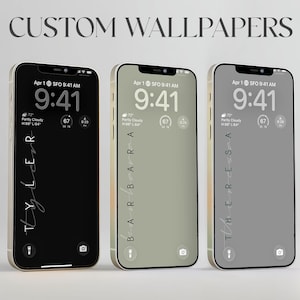 Custom Name Wallpaper, Personalized Phone Background (Digital Download