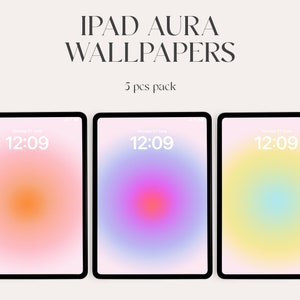 Aura iPad Wallpaper Background, Aesthetic Gradient Wallpaper, Instant Download, abstract wallpaper, tablet, ipad pro, ipad air, blur, Trendy