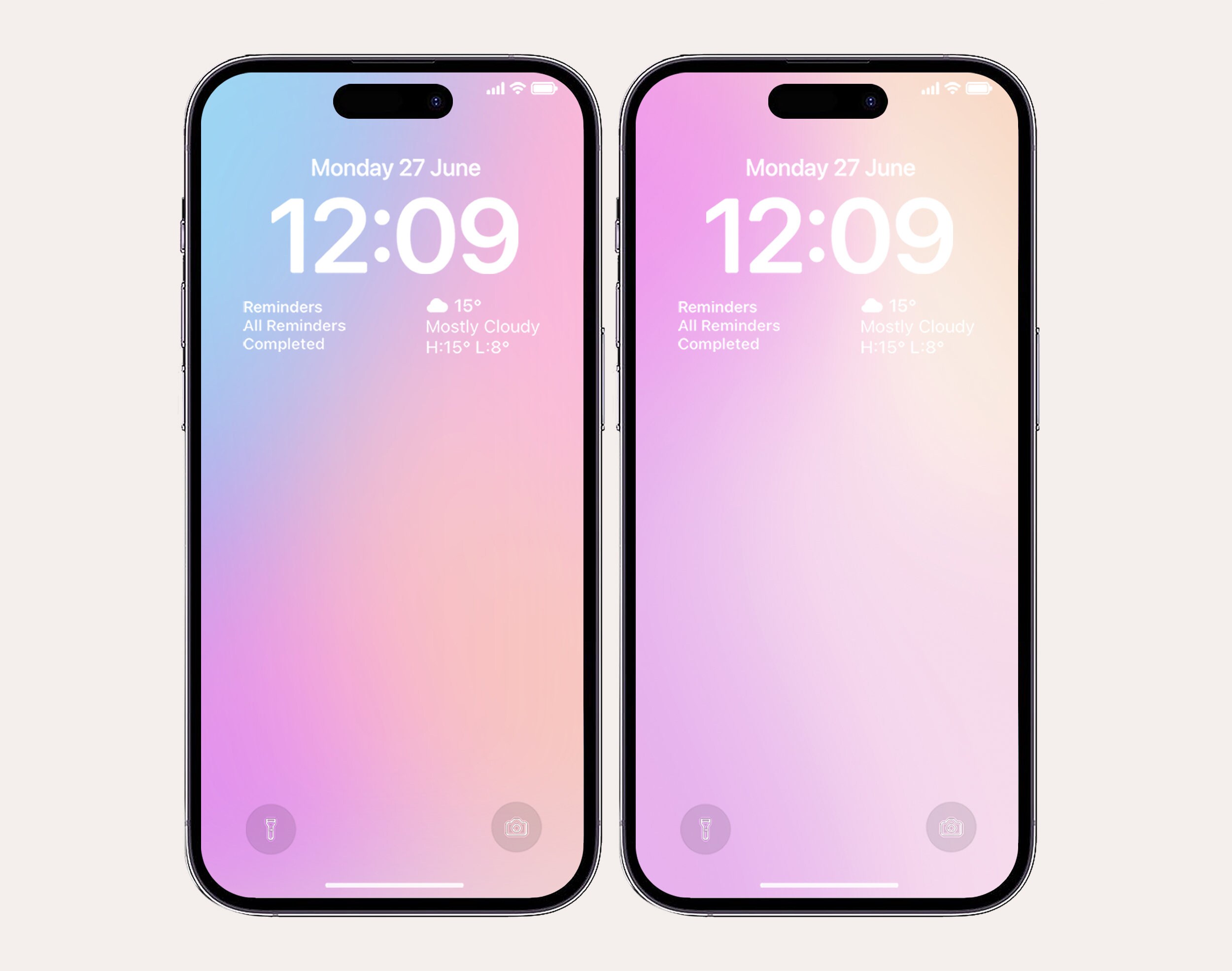 Gradient iPhone Wallpaper, Ios Theme (digital Download 5-pack - Etsy