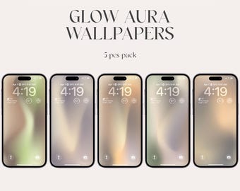 Gradient iPhone Wallpaper, Aesthetic Phone Theme (Digital Download)