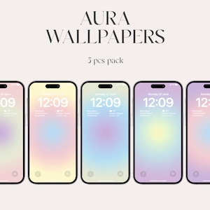 Aura blass iPhone Wallpaper, Farbverlauf Hintergrundbilder, iOS 16, Aesthetic Wallpaper, iPhone 14, Sperrbildschirm, minimal, abstrakter Sperrbildschirm