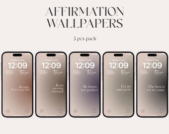 Aura Affirmation Wallpaper, iOS 16, iPhone 14 (Digital Download)